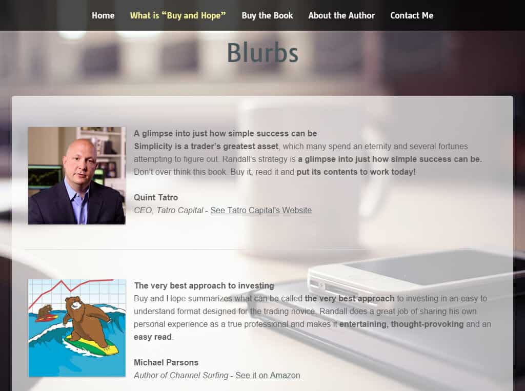 Randall Mauro Homepage Cleverativity blurps