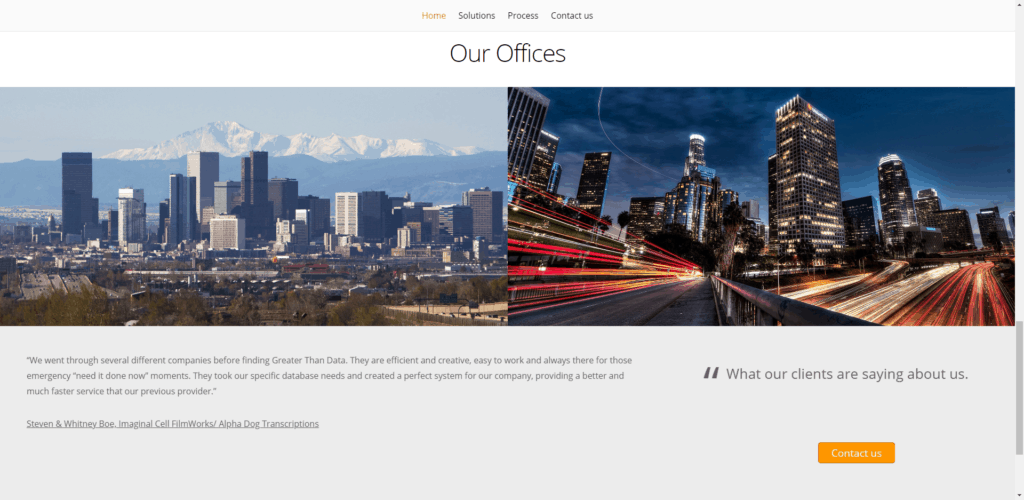Greater Than Data – Corporate Website Design