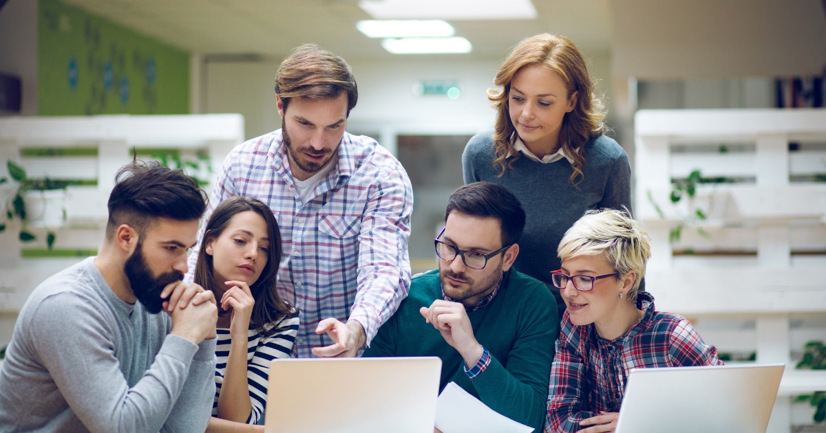 Engineers collaborating on heat exchanger software